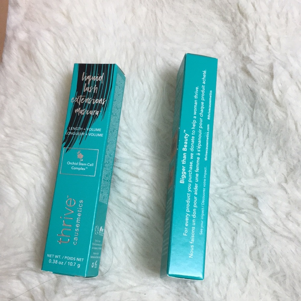 Pack of 2 New Mascara Thrive causemetics Liquid lash